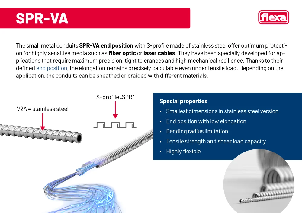 rura osłonowa SPR-VA - end position