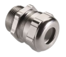 Pflitsch UNI EMC Dicht - brass nickel-plated EMC cable gland with TPE-V sealing insert