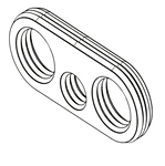 APP IBC320-115-85 - Sealing grommet (11,5–12,5 mm power, 8,5–9,5 mm signal)