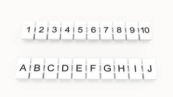 Degson ZB6-10P-19-00A(H) side label for DIN-rail connector