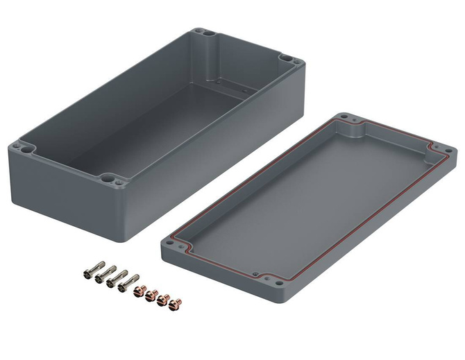 Bopla A 135 SIL (01135011) - aluminum enclosure with silicone seal (360 x 160 x 91 mm)
