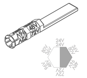 APP 160-9 - Grey Coding Pin - Wet