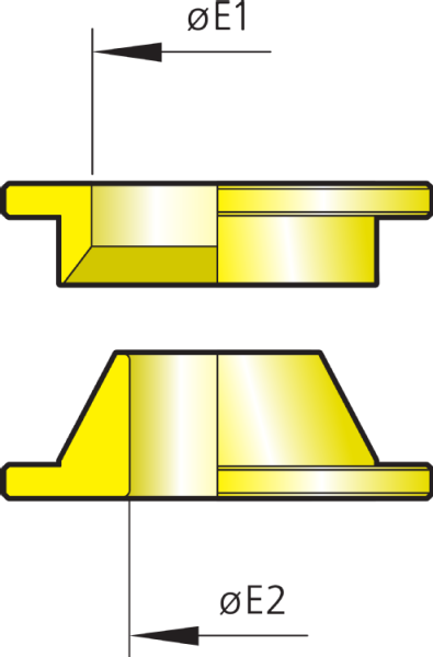 Pflitsch UNI EMC Dicht - brass nickel-plated EMC cable gland with TPE-V sealing insert