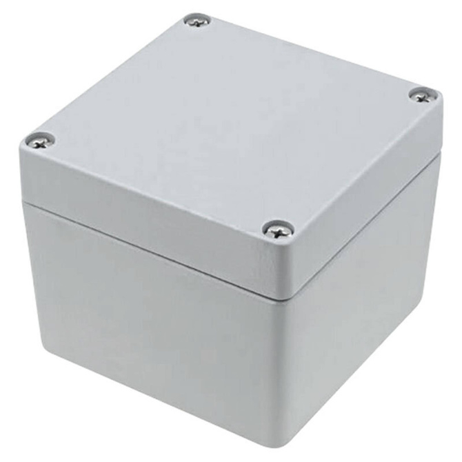 Raychem RJ09 100x100x81 mm aluminum enclosure, grey