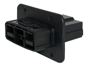 APP SBSX75A-PMPLUG-BLK male panel-mounted connector housing