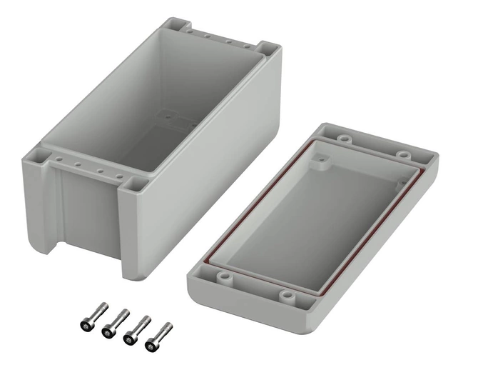 Bopla BA-S 180809 F SIL-7035 (00164135.SIL) - enclosure with membrane lid, screwed  (199 x 86 x 90 mm)