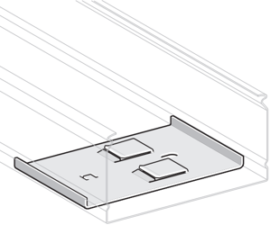 Pflitsch PIK HTW1 100 S - double-compartment partition coupler