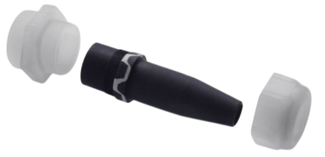 Pflitsch UNI Bending Strain relief cable gland - dławnica kablowa z PVDF z odgiętką odciążającą z wkładką z TPE-V
