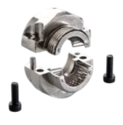 Pflitsch Splittable EMC adapter - brass nickel-plated splittable EMC adapter