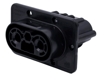 APP IBC320-PMREC-BLK- Female panel mounted high-current connector enclosure