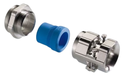 Pflitsch UNI Clamping Dicht cable gland - brass cable gland with TPE/TPE-V/silicone HT sealing insert