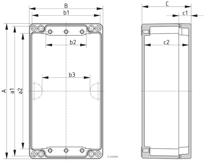 Bopla Euromas Polyester P 355 / 02.25 40 12 universal 400x250x121 mm enclosure (04355000)