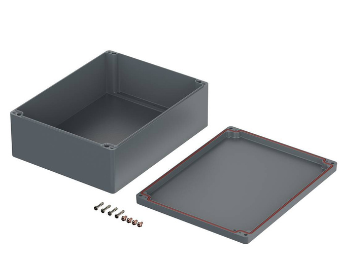 Bopla A 180 SIL (01180010) - aluminum enclosure with silicone seal (400 x 310 x 141 mm)