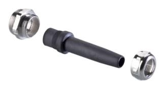 Pflitsch UNI Dicht Bending protection cable gland - brass cable gland with bending protection with TPE-V sealing insert