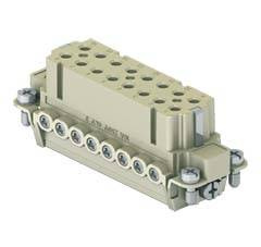 Ilme CDAF 16 N - żeński wkład złącza przemysłowego z płytką dociskową