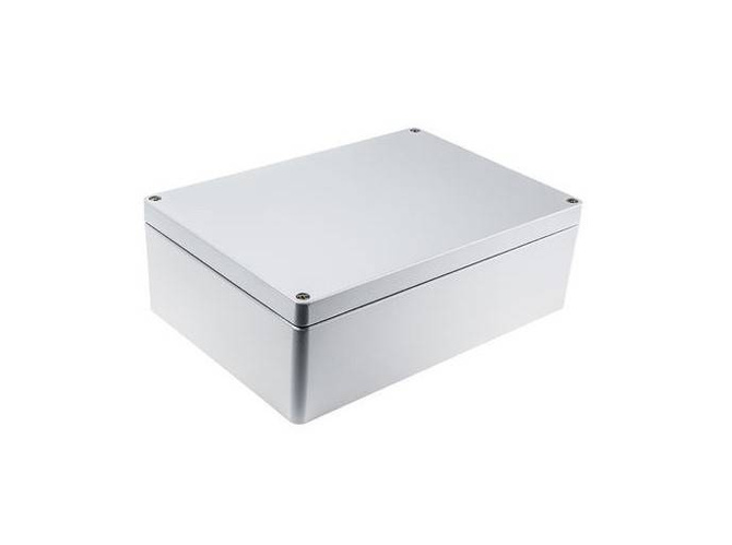 Raychem RJ18 330x230x111 mm aluminum enclosure, grey