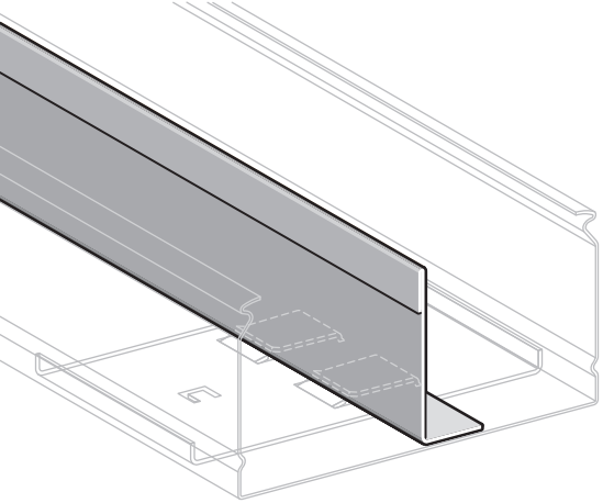 Pflitsch PIK TL 60 VA - cable trunking partition form L