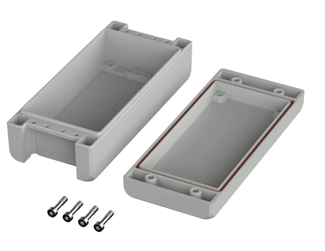 Bopla BA-S 180806 F SIL-7035 (00164125.SIL) - enclosure with membrane lid, screwed  (199 x 86 x 60 mm)