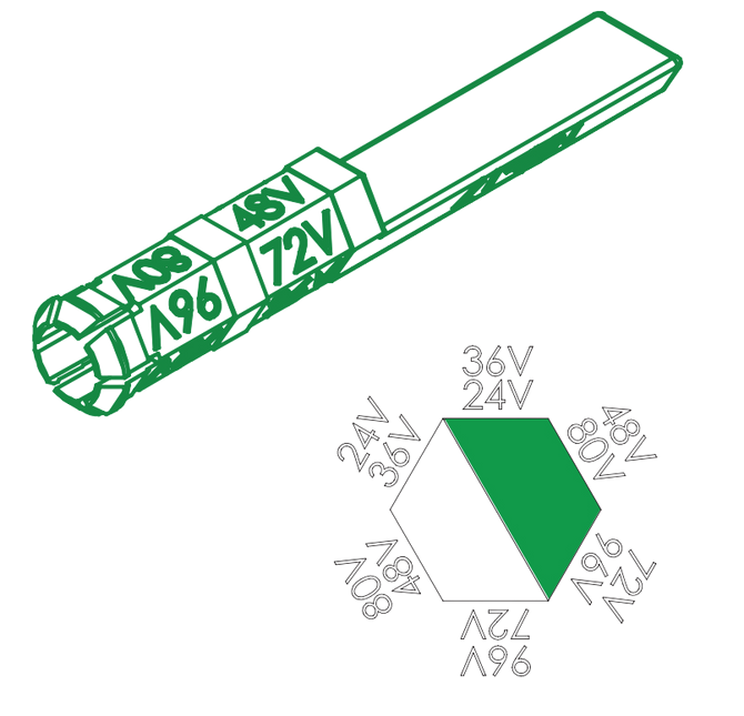 APP 160-17 - Zielony pin kodujący - Dry