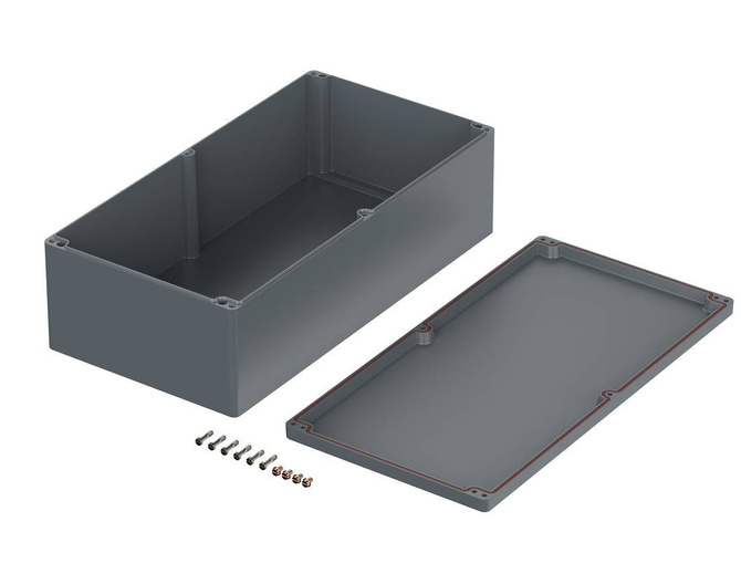 Bopla A 197 SIL (01197010) - aluminum enclosure with silicone seal (600 x 310 x 181 mm)