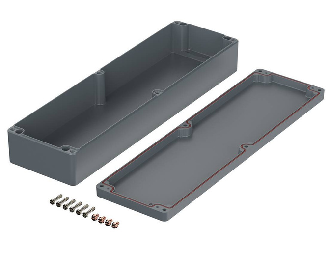 Bopla A 138 SIL (01138010) - aluminum enclosure with silicone seal (560 x 160 x 91 mm)