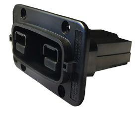 APP SBSX75A-PMREC-BLK panel-mounted female connector housing