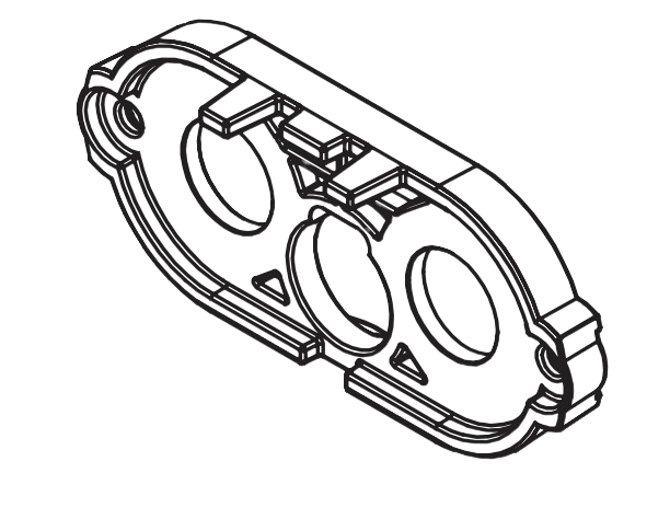 APP IBC320-PMREC-PLATE-BB - Backplate dla obudowy złącza silnoprądowego typu żeńskiego mocowanej panelowo do busbarów
