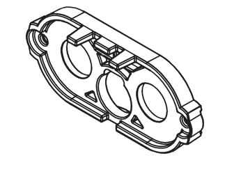 APP IBC320-PMREC-PLATE-BB - Backplate dla obudowy złącza silnoprądowego typu żeńskiego mocowanej panelowo do busbarów