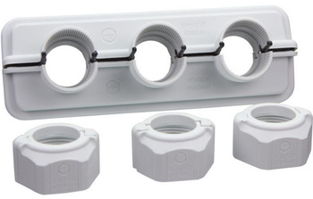 Pflitsch UNI flange UFLG3 54u - dzielona dławnica kablowa z trzema otworami gwintowanymi