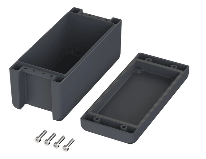 Bopla BA-S 180809 F-7024 (00164134) - obudowa aluminiowa z wgłębieniem w pokrywie, skręcana na śruby z uszczelką neoprenową (199 x 86 x 90 mm)