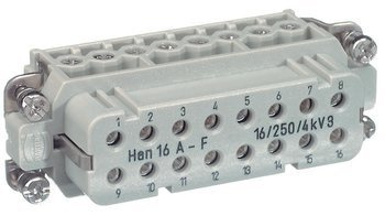 Harting 09 20 016 2812 - złącze przemysłowe żeńskie