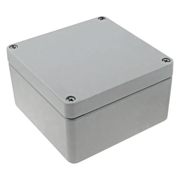 Raychem RJ15 160x160x91 mm aluminum enclosure with a silicone gasket