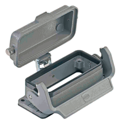 Harting 09 30 016 0318  - bulkhead mounted housing