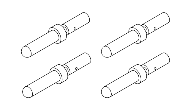 APP 320160-40P - auxiliary male connectors