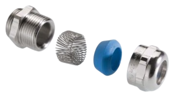 Pflitsch blueglobe TRI - brass EMC cable gland