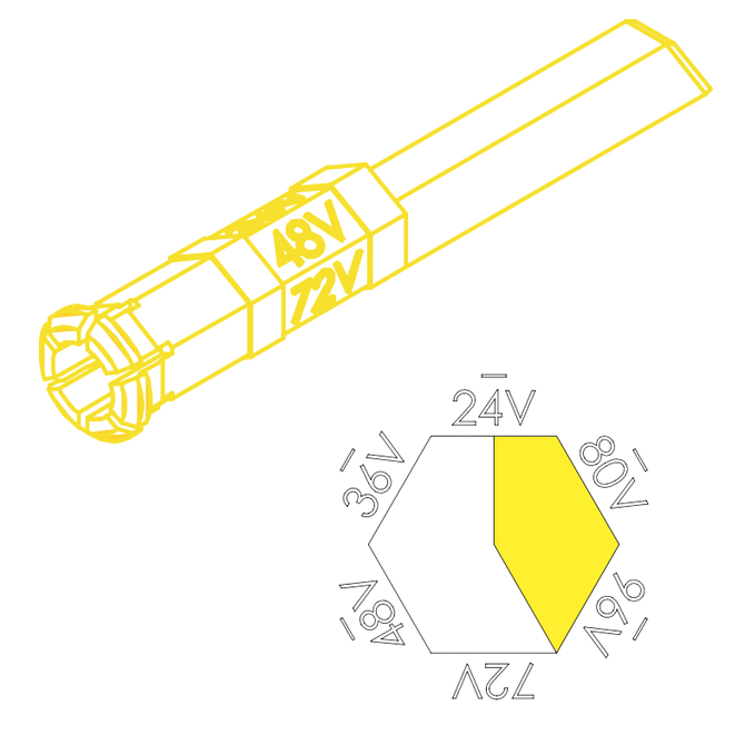 APP 160-19 - Żółty pin kodujący - Universal