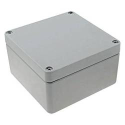 Raychem RJ28 180x180x100 mm aluminum enclosure, grey