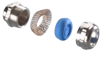 Pflitsch blueglobe TRI NM - mosiężna dławnica kablowa EMC ze sprężyna z brązu niemagnetycznego