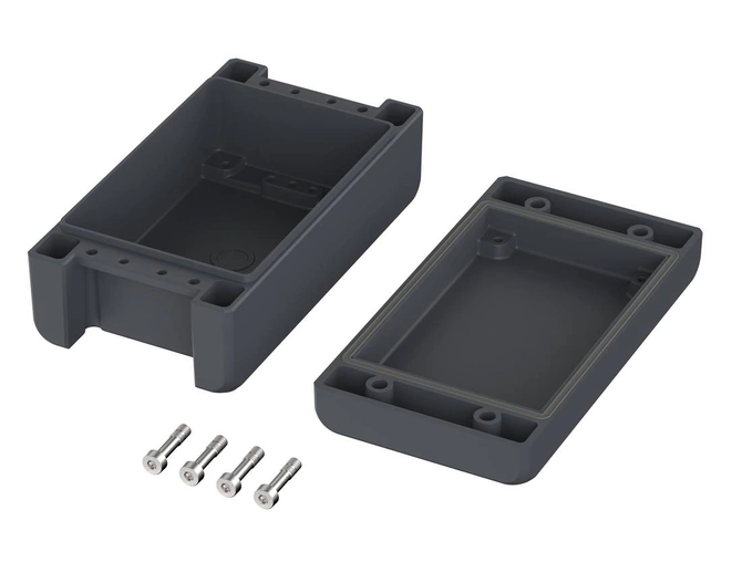 Bopla BA-S 140806 F-7024 (00163124) - obudowa aluminiowa z wgłębieniem w pokrywie, skręcana na śruby z uszczelką neoprenową (159 x 86 x 60 mm)