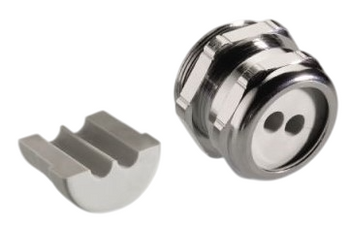 Pflitsch UNI connector cable gland with split sealing insert - dławnica kablowa z mosiądzu/stali nierdzewnej/poliwęglanu/PVDF z dzieloną wkładką z TPE-V