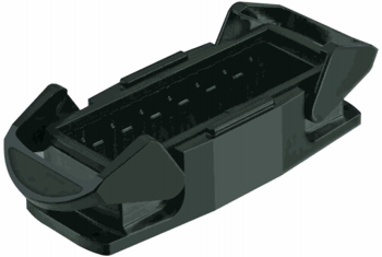 Harting 19 41 024 0301 - bulkhead mounted housing